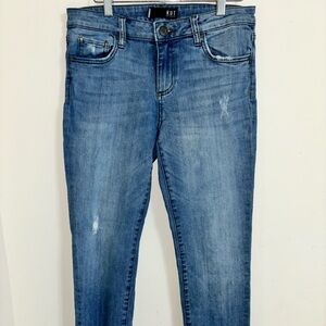 KUT From the Kloth Reese Ankle Straight Leg jeans Women 4 blue denim pants